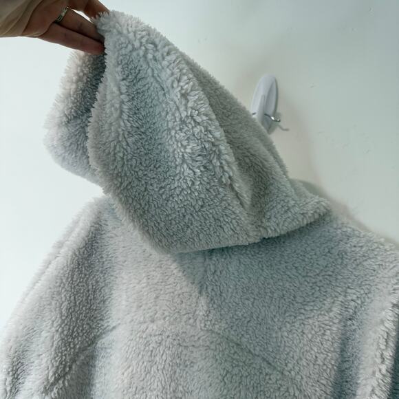 Lululemon Textured Fleece 1/2 Zip Pullover Sweatshirt Jacket Sherpa Cream 12 - Picture 9 of 9